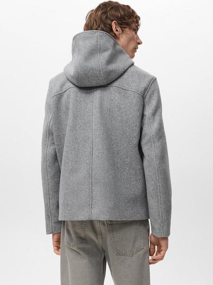 Mango Ted Hooded Utility Jacket, Pastel Grey - view 2, Pastel Grey