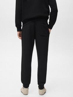 Mango Cohen Tapered Joggers - view 2, Black
