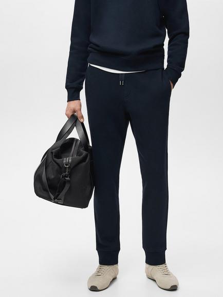 Mango Cohen Tapered Joggers, Navy