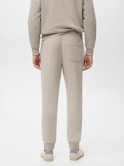 Mango Cohen Straight Leg Joggers, Pastel Brown - view 2, Pastel Brown