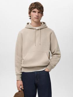Mango Bono Relaxed Fit Hoodie, Pastel Brown