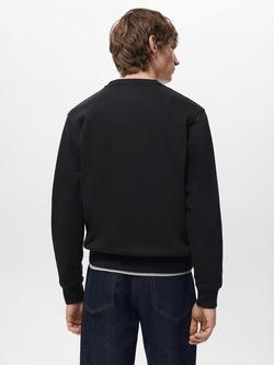Mango Nola Crew Neck Sweatshirt - view 2, Black