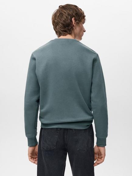 Mango Nola Crew Neck Sweatshirt - view 2, Dark Blue