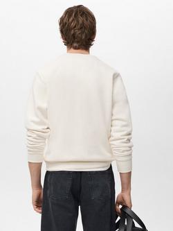 Mango Nola Crew Neck Sweatshirt - view 2, White