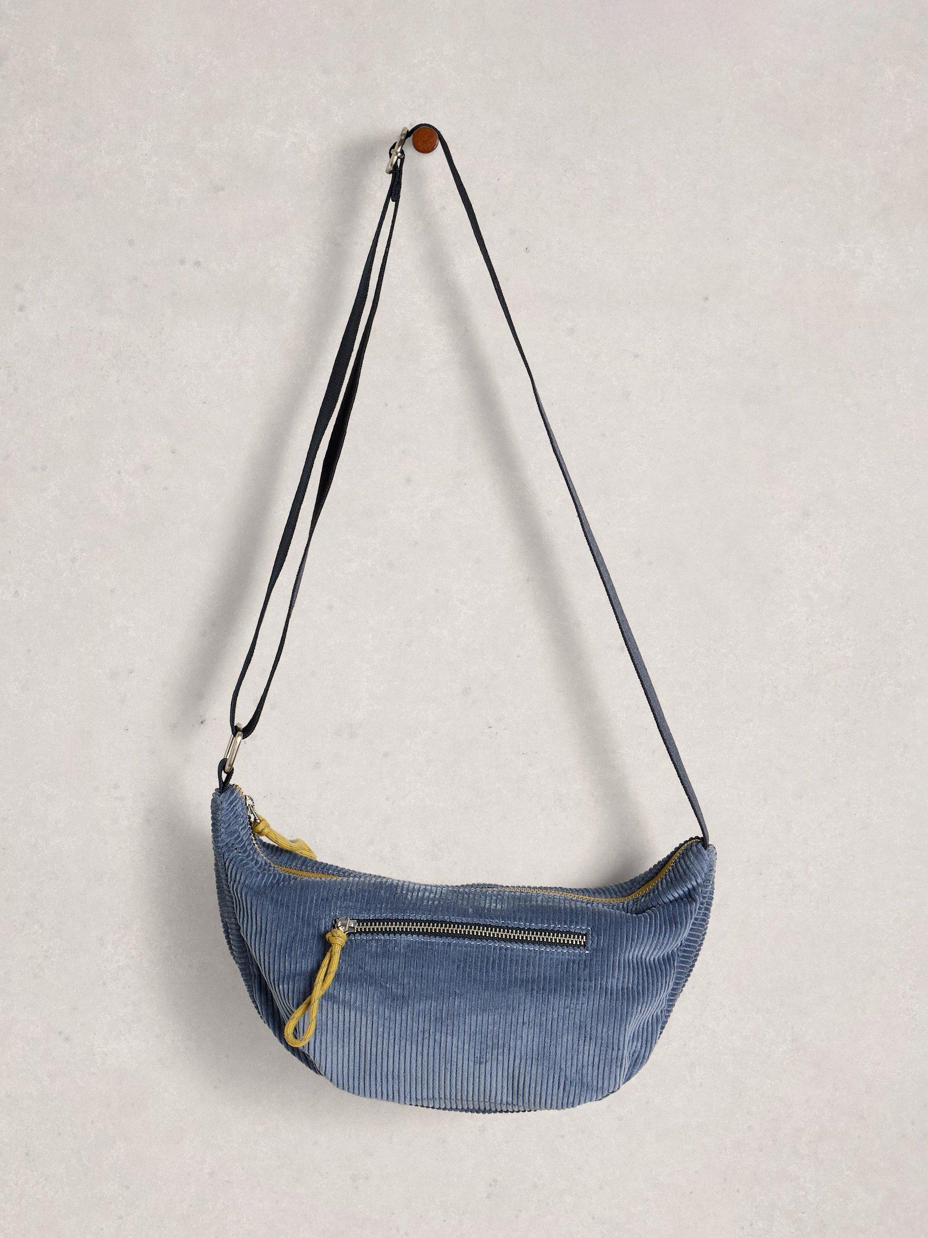 Product image 4 of 4, which shows White Stuff Meadow Corduroy Sling Bag, Blue, One Size