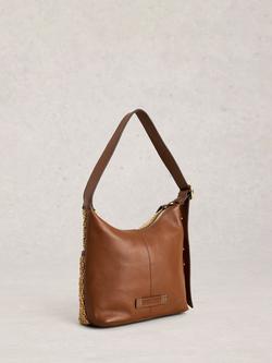 White Stuff Mini Sofia Raffia Crossbody Bag, Natural/Brown - view 2, Natural/Brown