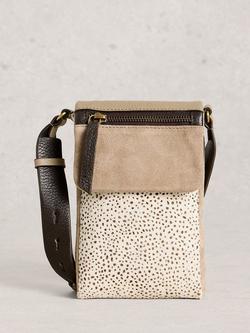 White Stuff Tiggy Pure Suede Mini Crossbody Bag, Natural, Natural