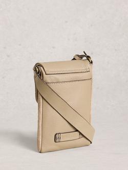 White Stuff Tiggy Pure Suede Mini Crossbody Bag, Natural - view 2, Natural