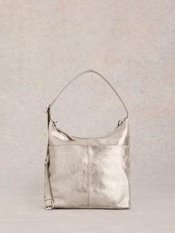 White Stuff Sophia Crossbody Bag, Silver, Silver