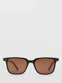 Mango Bosco Sunglasses, Black