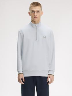 Fred Perry Half Zip Sweatshirt, Dusk Blue, Dusk Blue