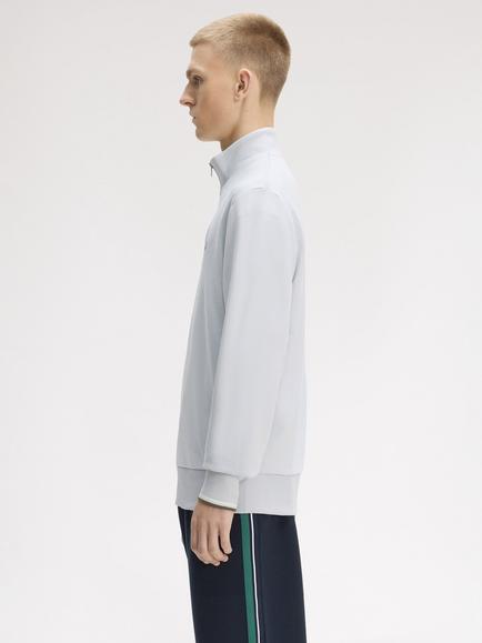 Fred Perry Half Zip Sweatshirt, Dusk Blue - view 2, Dusk Blue