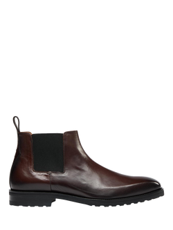 Oliver Sweeny Arditi Leather Chelsea Boots, Dark Brown, Dark Brown