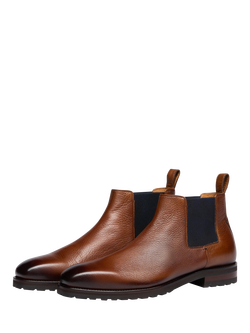 Oliver Sweeny Arditi Leather Chelsea Boots, Dark Tan - view 2, Dark Tan