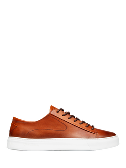 Oliver Sweeney Sirolo Leather Trainers, Dark Tan