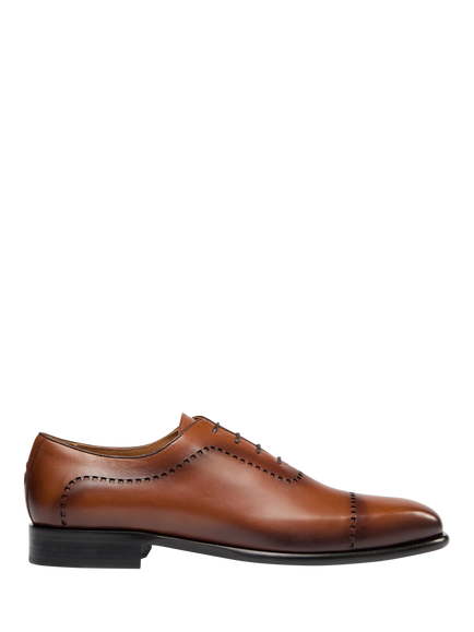 Oliver Sweeney Atrani Leather Oxford Shoes, Dark Tan