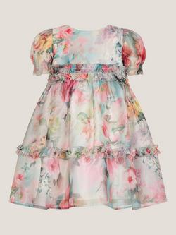 Monsoon Baby Puff Party Dress, Multi, Multi