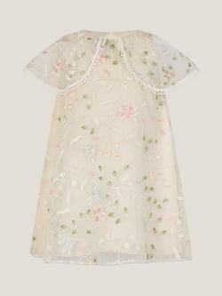 Monsoon Baby Embroidered Swing Dress, Multi, Multi
