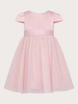 Monsoon Baby Tulle Bridesmaids Dress, Pink, Pink