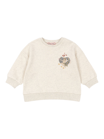 Konges Sløjd Kids' Loupy Lou Jumper, Off White Melange, Off White Melange