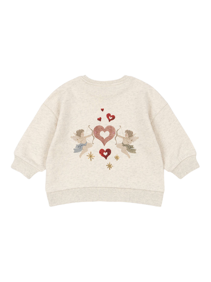 Konges Sløjd Kids' Loupy Lou Jumper, Off White Melange - view 2, Off White Melange