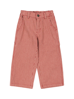 Konges Sløjd Kids' Luc Trousers, Milk/Rouge, Milk/Rouge