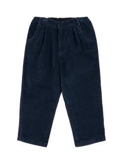 Konges Sløjd Kids' Remy Corduroy Trousers, Total Eclipse, Total Eclipse
