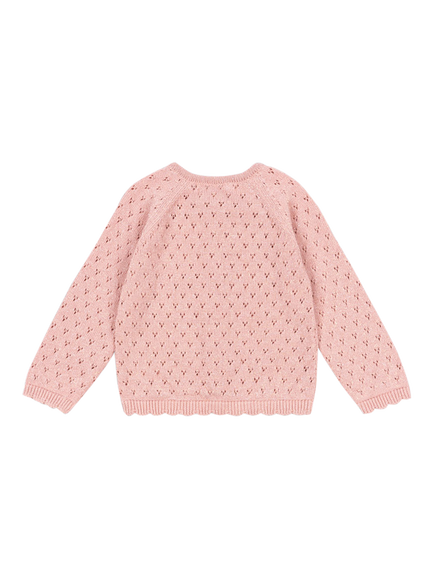 Konges Sløjd Kids' Hannah Cardigan, Mellow Rose - view 2, Mellow Rose