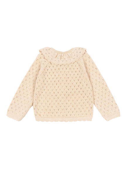 Konges Sløjd Kids' Holiday Cardigan - view 2, Buttercream