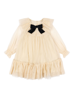 Konges Sløjd Kids' Bow Dress, Parchment