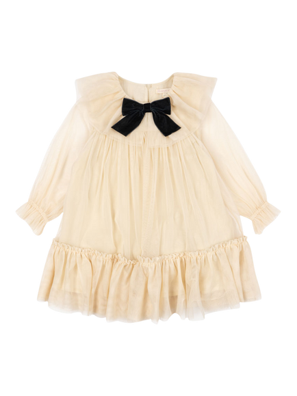 Konges Sløjd Kids' Bow Dress, Parchment