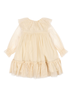Konges Sløjd Kids' Bow Dress - view 2, Parchment