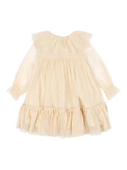 Konges Sløjd Kids' Bow Dress - view 2, Parchment