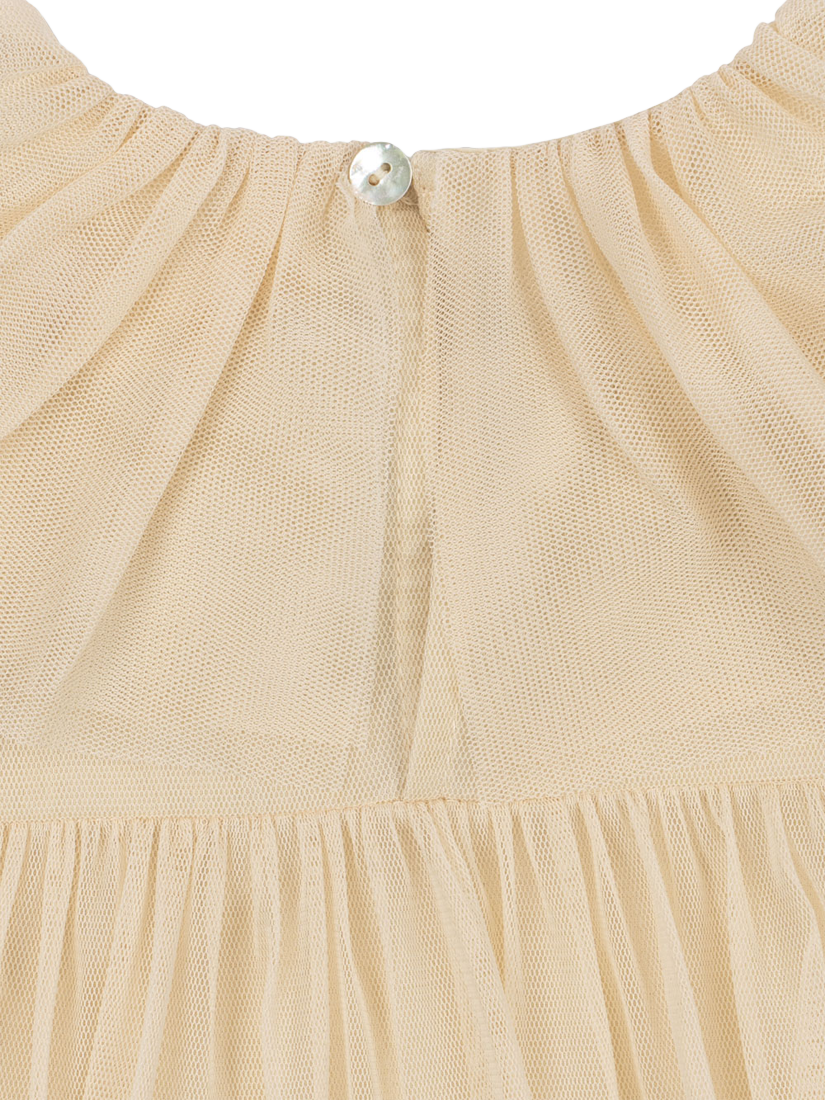 Product image 3 of 5, which shows Konges Sløjd Kids' Bow Dress, Parchment, 18 months