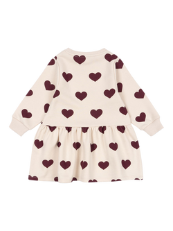 Konges Sløjd Kids' Lou Bow Sweatshirt Dress, Off White - view 2, Off White