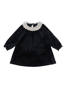 Konges Sløjd Kids' Venola Velvet Dress, Black
