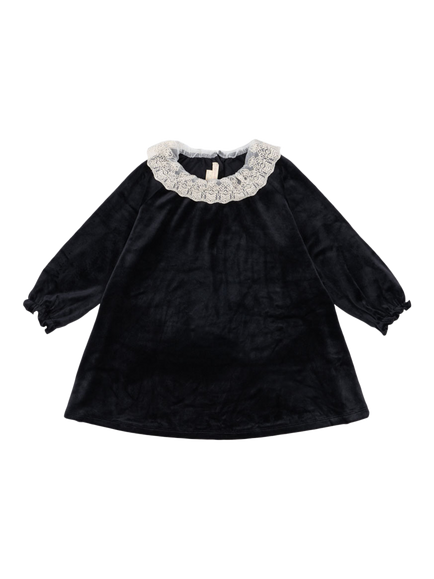 Konges Sløjd Kids' Venola Velvet Dress, Black