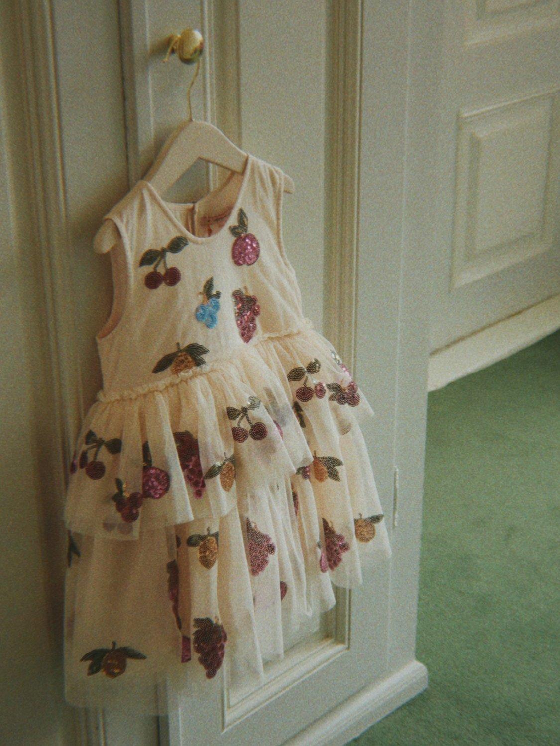 Konges Sløjd Kids' Yvonne Fairy Dress, White/Multi