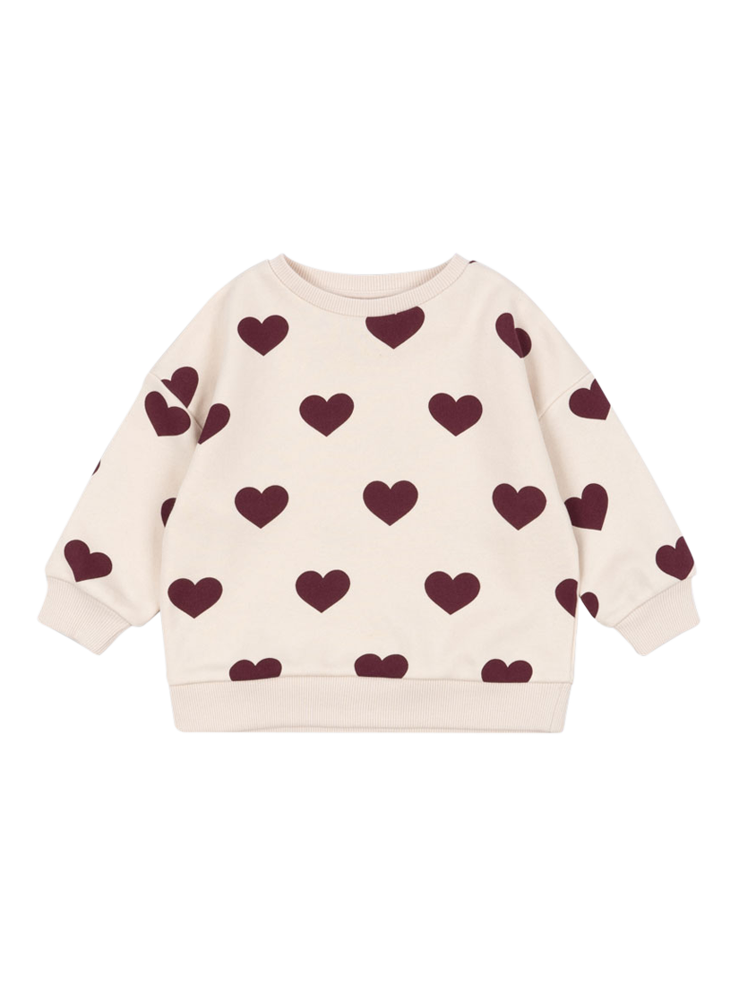 Product image 1 of 3, which shows Konges Sløjd Kids' Lou Sweatshirt, Off White, 6 months