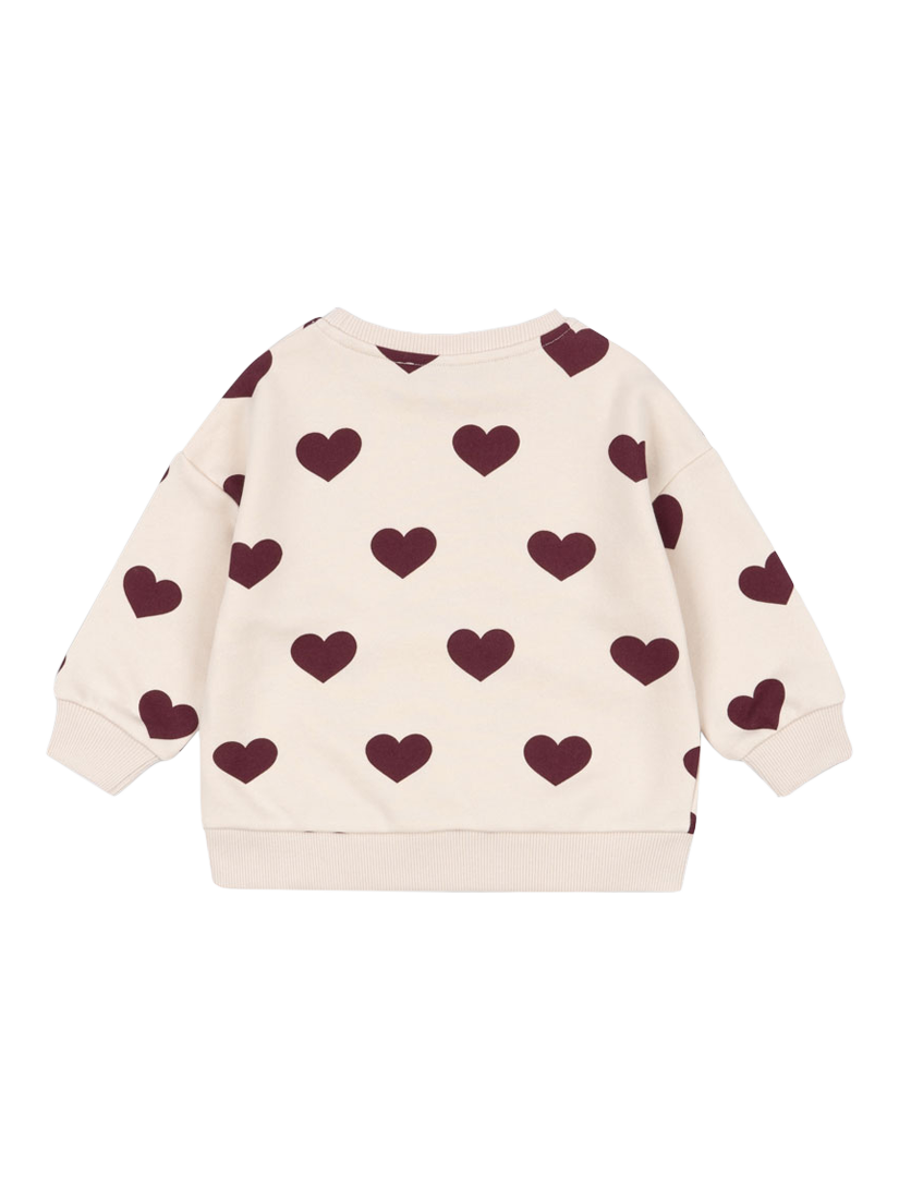 Product image 2 of 3, which shows Konges Sløjd Kids' Lou Sweatshirt, Off White, 6 months