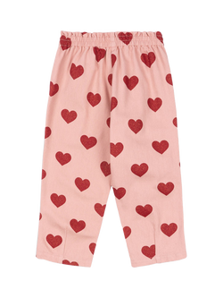 Konges Sløjd Kids' Magot Heart Print Trousers, Pink - view 2, Pink