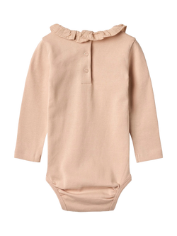 WHEAT Baby Ena Bodysuit, Rose Dust - view 2, Rose Dust
