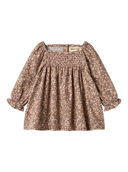 WHEAT Baby Bella Floral Smock Dress, Black Sea Garden, Black Sea Garden