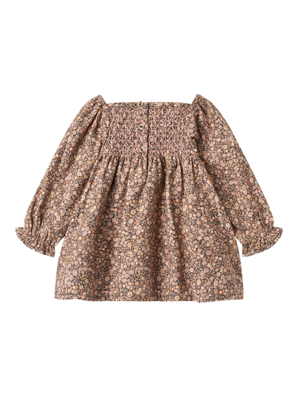 WHEAT Baby Bella Floral Smock Dress, Black Sea Garden - view 2, Black Sea Garden