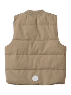 WHEAT Baby Lakas Puffer Gilet - view 2, Grey Stone