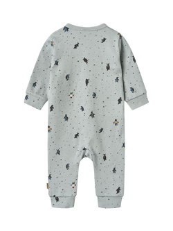 WHEAT Baby Bendji Romper Suit, Soft Rain/Multi - view 2, Soft Rain/Multi
