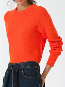 French Connection Lily Mozart Textured Knit Jumper - view 2, Paradise Orange