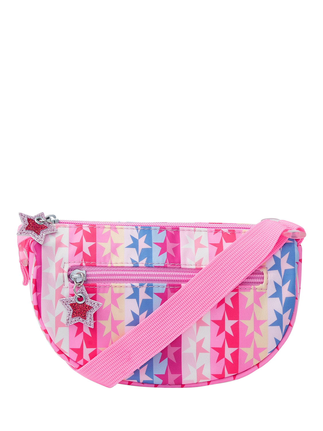 Product image 1 of 4, which shows Angels by Accessorize Kids' Star Print Crossbody Bag, Multi, One Size