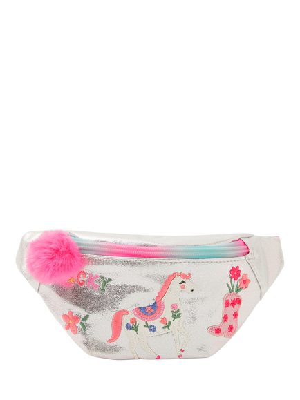 Angels by Accessorize Kids' Prairie Belt Bag, Silver, Silver