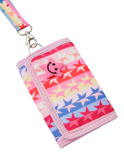 Angels by Accessorize Kids' Star Print Lanyard Purse, Multi - view 2, Multi